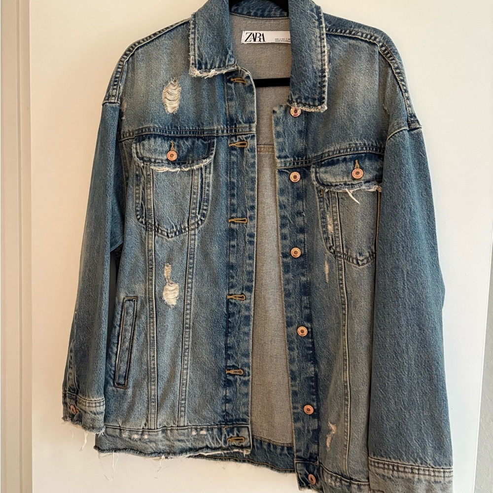 Zara Blue Denim Jacket